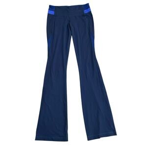 Lululemon Groove Flare Pants Size 6 Retired Navy Manifesto Yoga Athleisure Rare